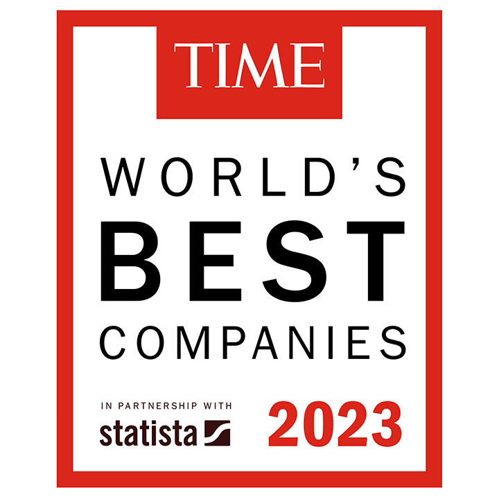 Time World's Best Companies badge